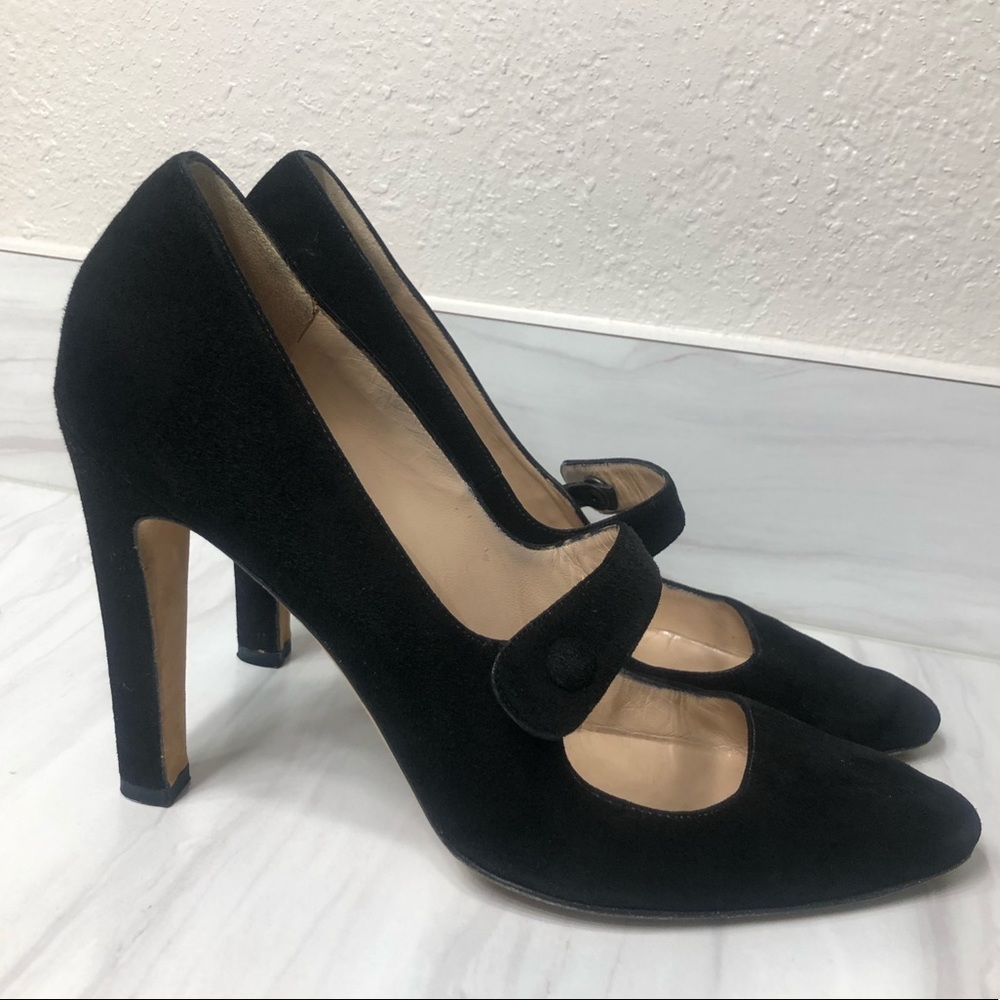 Manolo Blahnik Mary Jane Heels shoes 41 / 10-10.5
